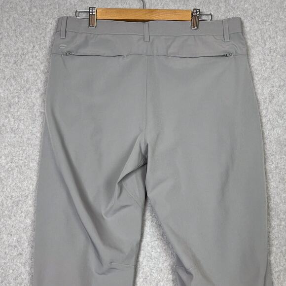 Fabletics Pants Mens 34x32 (Fits 36x30) Grey The Only Pant Performance Chino - Picture 5 of 11